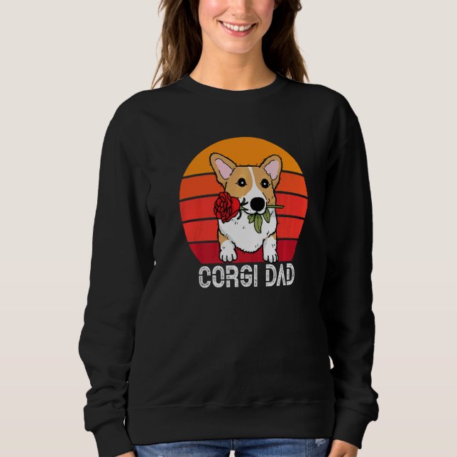 Sweatshirt Cute Corgi Papa (Devant)