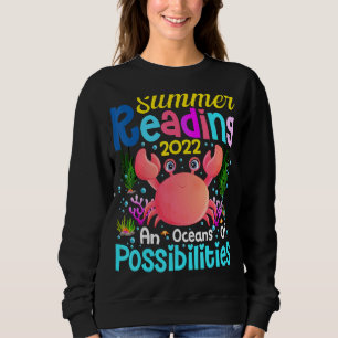 Sweatshirt Cute Crabe Océans Des Possibilités Lecture Été 2
