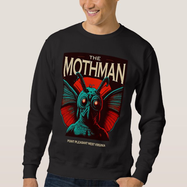 Sweatshirt Cute Cryptid Mothman  2 (Devant)