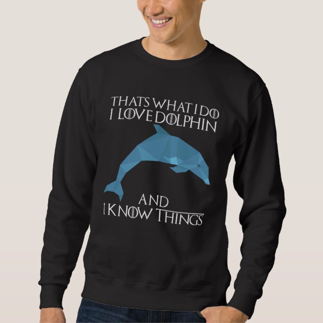 Sweatshirt Cute Dolphin Whale Dolphins Underwater world Ocean (Devant)