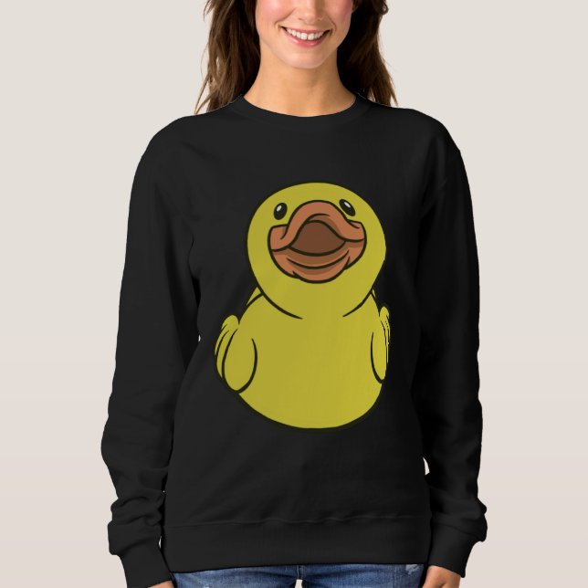 Sweatshirt Cute Duck Ducklings Rubber Duck (Devant)