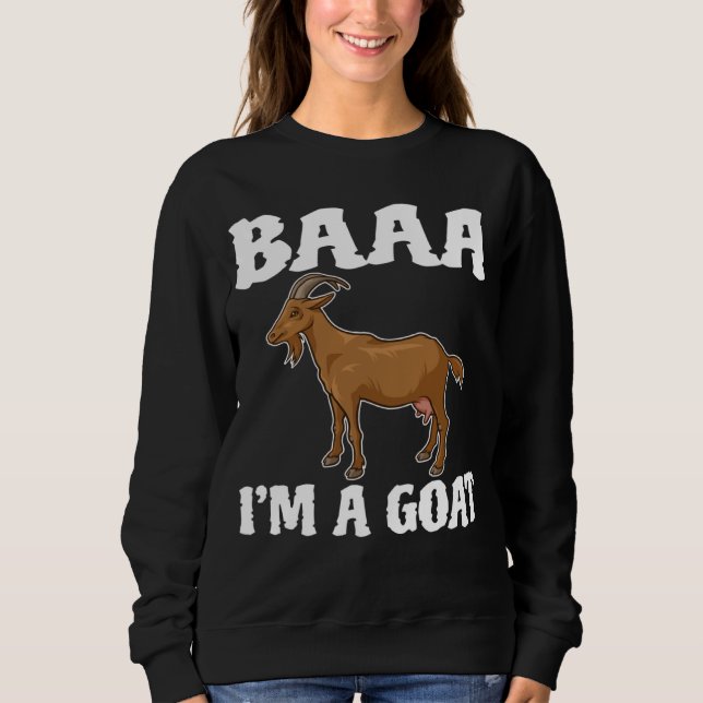 Sweatshirt Cute Farm Animal Goats  Goats Costume for Boys Gir (Devant)
