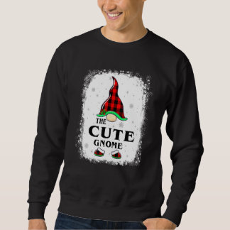 Sweatshirt Cute Gnome Buffalo Plaid Matching Family Xmas Paja