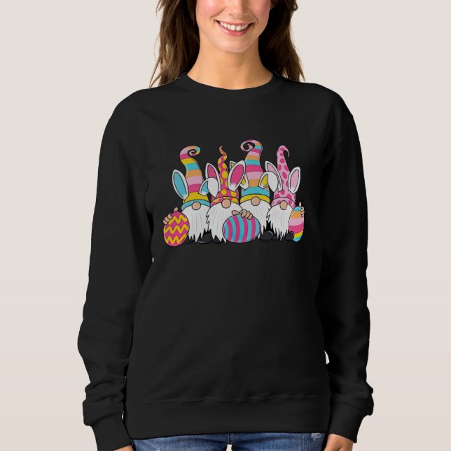 Sweatshirt Cute Gnomes Holding Easter Eggs For Men Women East (Devant)
