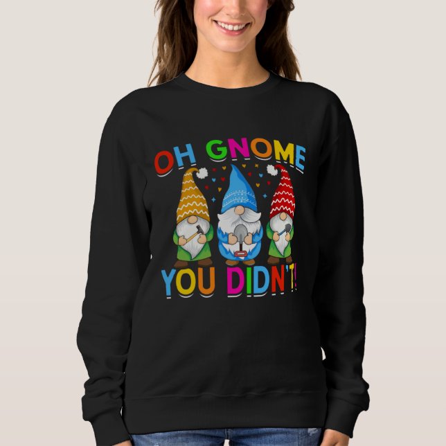 Sweatshirt Cute Gnomies for Garden Gnomes (Devant)