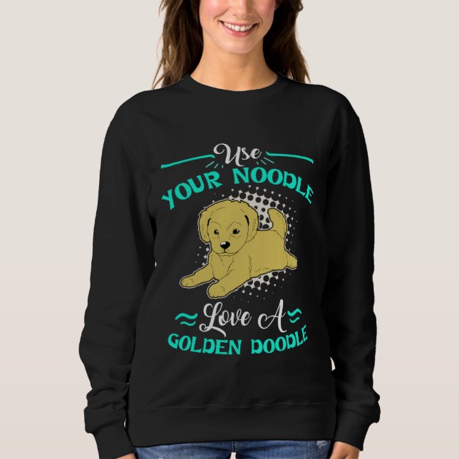Sweatshirt Cute Goldendoodle  Womens Love A Golden Doodle (Devant)