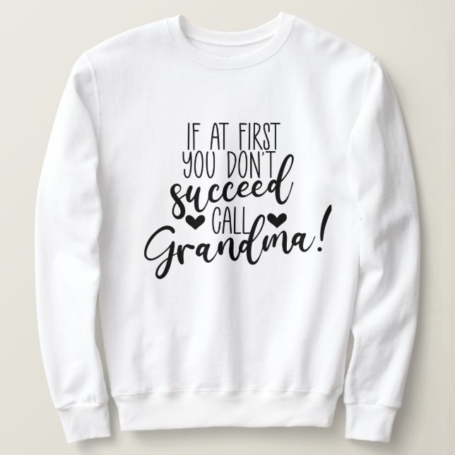 Sweatshirt Cute grand-mère succède à l'art du mot (Design devant)