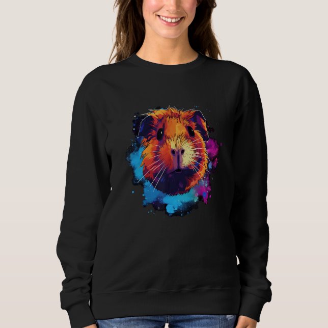 Sweatshirt Cute Guinea Pig Men Women Kids 2 (Devant)