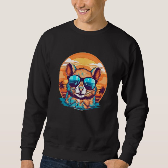 Sweatshirt Cute Hamster Men Women Kids 2 (Devant)