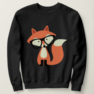 Sweatshirt Cute Hipster Red Fox
