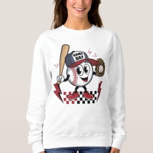 Sweatshirt Cute journée de sport de baseball