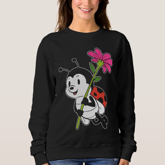 Sweatshirt Cute Ladybug Nature (Devant)