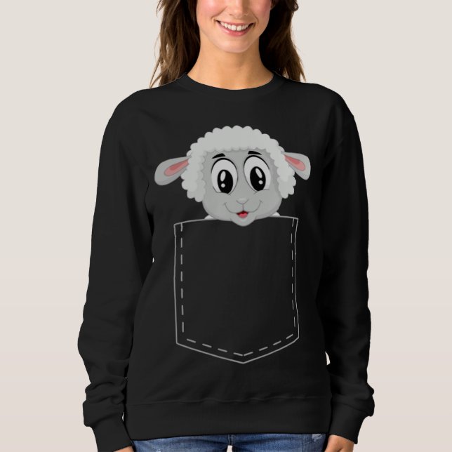 Sweatshirt Cute lamb  for children sheep  boys and girls (Devant)