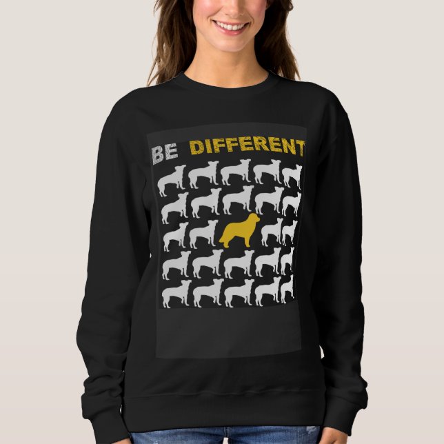 Sweatshirt Cute Leonberger Be Different Inspiration (Devant)