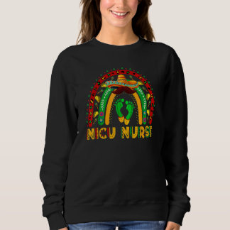 Sweatshirt Cute Leopard Rainbow Cactus Nicu Nurse Cinco De Ma
