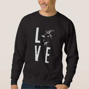 Sweatshirt Cute Love Chèvre Animaux d'élevage