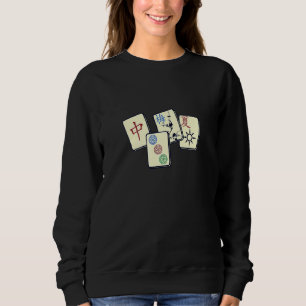 Sweatshirt Cute Mah Jong Tiles Fun Chinese Jewish Jeu Apparen