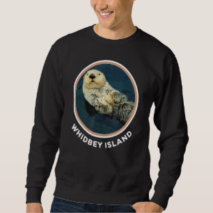 Sweatshirt Cute Otter Whidbey Island Wa Coast Résident Fisher