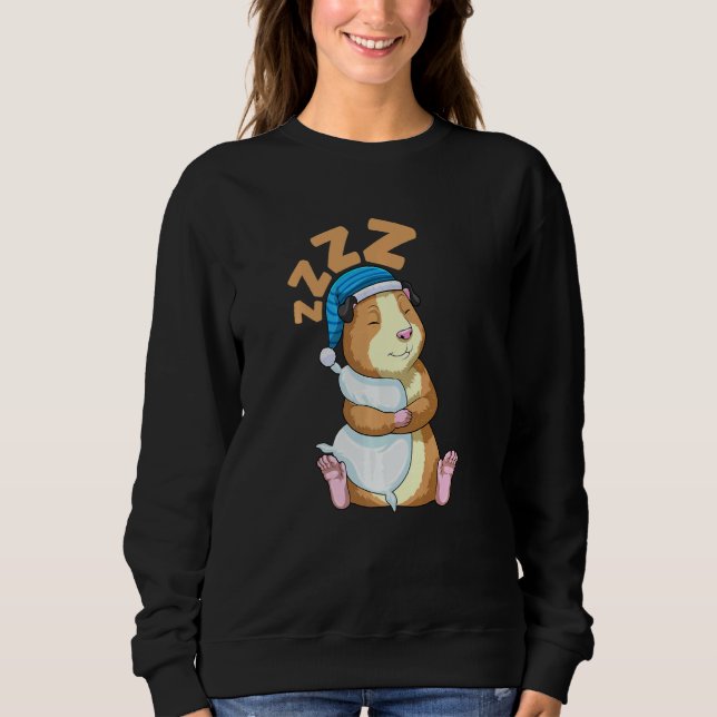 Sweatshirt Cute Pajama for Women  Nigh Sleeping Guinea Pig  2 (Devant)