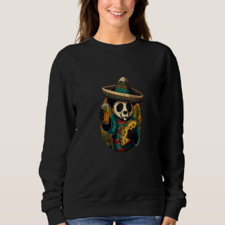 Sweatshirt Cute Panda Eating Tacos Mexican Panda Bear Taco