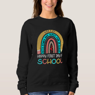 Sweatshirt Cute Rainbow Pencil jardin d'enfants enseignant Pr
