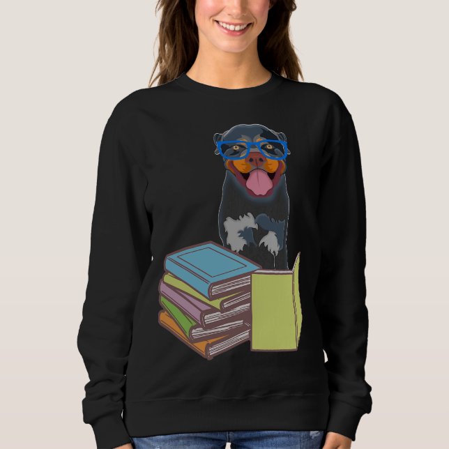 Sweatshirt Cute Rottweiler Chien Chien Chien Chien Chien Chie (Devant)