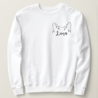 Sweatshirt Cute Simple Nom Personnalisé Snowshoe Chat Maman