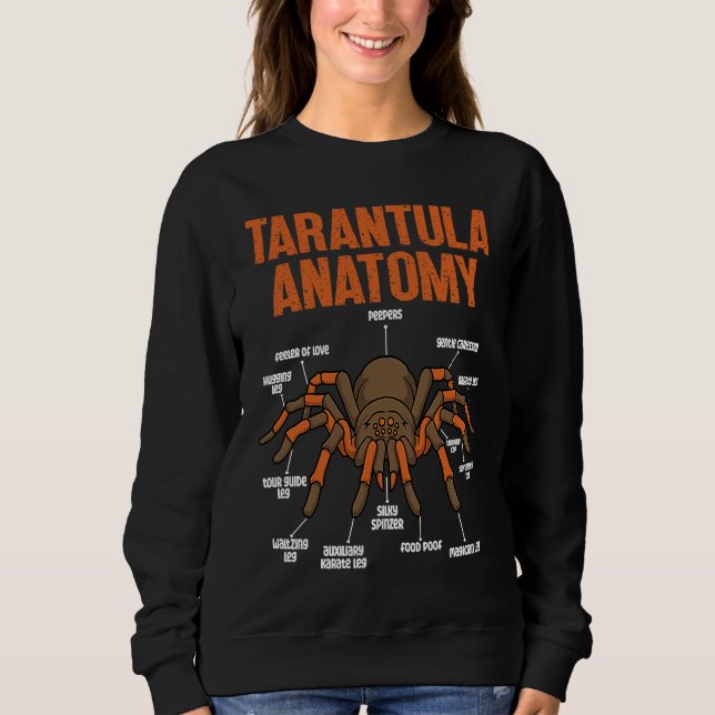 Sweatshirt cute tarantula anatomy entomologist (Devant)
