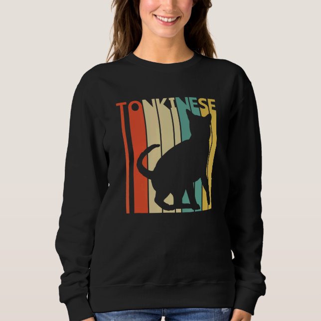 Sweatshirt Cute Tonkinese Cat (Devant)