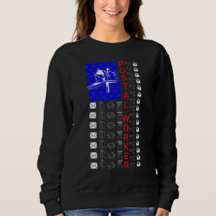 Sweatshirt Cute Usa Thème Postal Worker Mail Costume de trans
