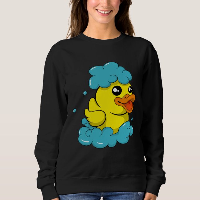 Sweatshirt Cute Yellow Bath Duck  Soap Maker Bath Foam (Devant)