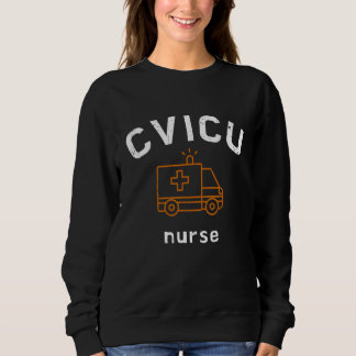 Sweatshirt CVICU Nurse Work School  Team Squad  Women 4