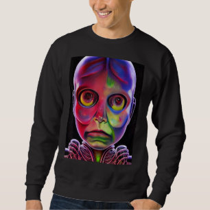 Sweatshirt Cyb d'intelligence artificielle biomécanique color
