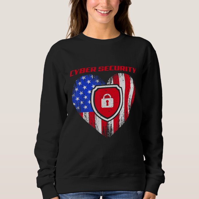 Sweatshirt Cybersécurité IT Analyst Certified Tech Security 1 (Devant)