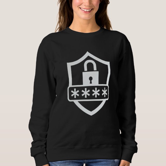 Sweatshirt Cybersecurity Password Hacker IT Support Job Profe (Devant)