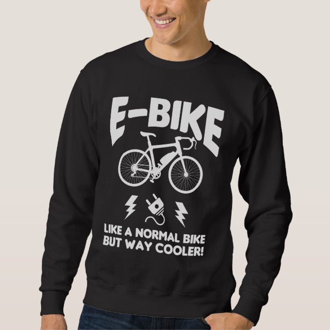 Sweatshirt Cyclisme en ligne Vélo électrique (Devant)