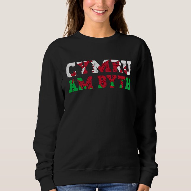 Sweatshirt Cymru Am Byth Wales Pride Welsh Flag (Devant)