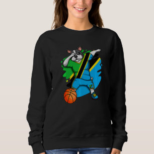 Sweatshirt Dabbing French Buldog Tanzanie Fan Jer