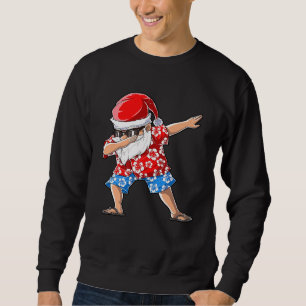 Sweatshirt Dabbing Père Noël T Shirt Hawaiian Claus Christmas