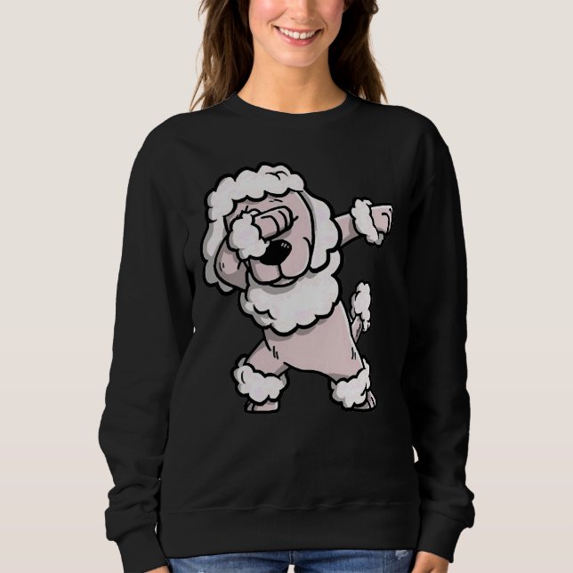 Sweatshirt Dabbing Poodle (Devant)