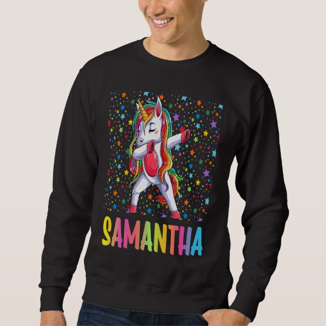 Sweatshirt Dabbing Unicorn Samantha (Devant)