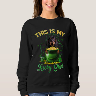 Sweatshirt Dachshund C'Est Mon Lucky Patrick Day