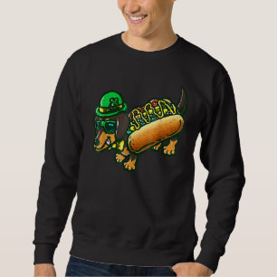 Sweatshirt Dachshund Chien Leprechau St Patrick Day Saint Pad