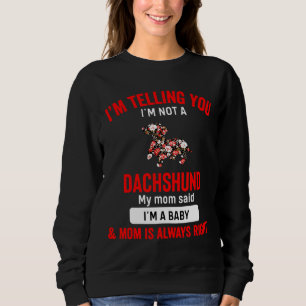 Sweatshirt Dachshund Chien Mama femmes
