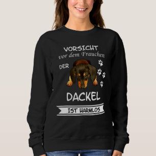 Sweatshirt Dachshund Dachshund Chien Attention Femmes Hommes