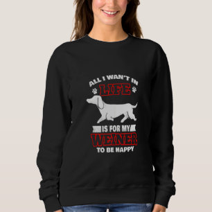 Sweatshirt Dachshund Dachsie Wiener Chien Weiner Chien Doxie