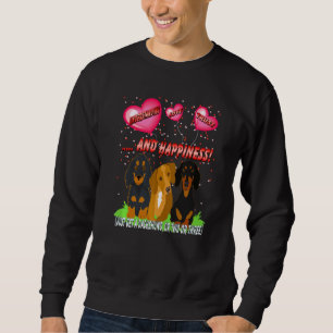 Sweatshirt Dachshund Funny Wiener Chien Comprendre l'amour Tr