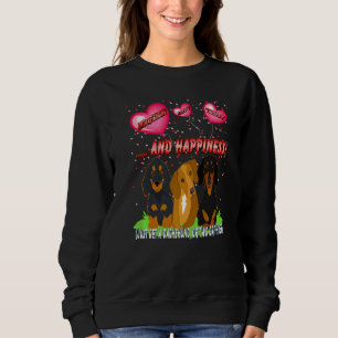 Sweatshirt Dachshund Funny Wiener Chien Comprendre l'amour Tr