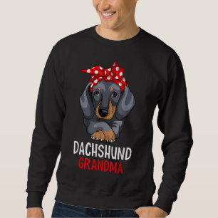 Sweatshirt Dachshund Grandma Weenie Amoureux des chiens Funny