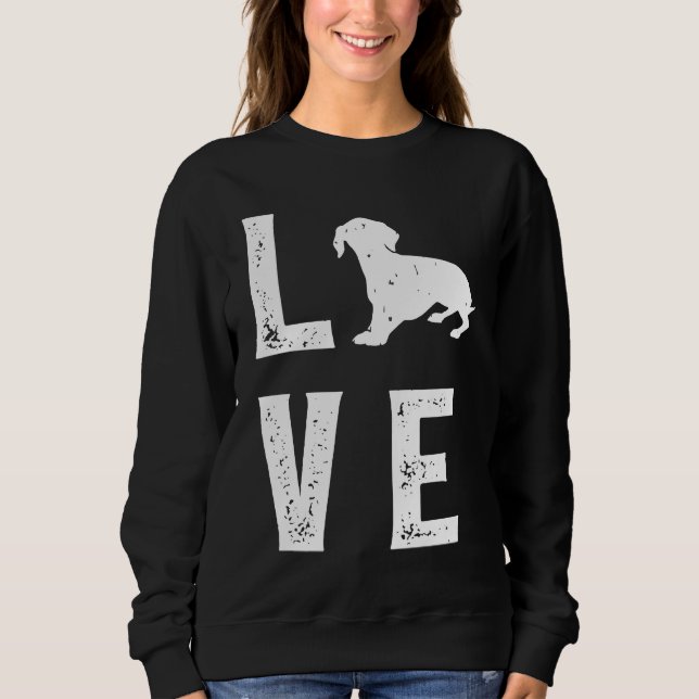 Sweatshirt Dachshund Love  1 (Devant)